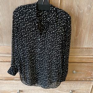 Silk Theory Button Down Blouse